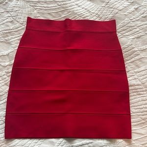 BCBG Red Mini Skirt